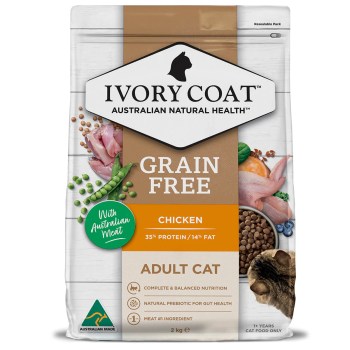 Ivory Coat Grain Free Adult Chicken Dry Cat Food - 2kg
