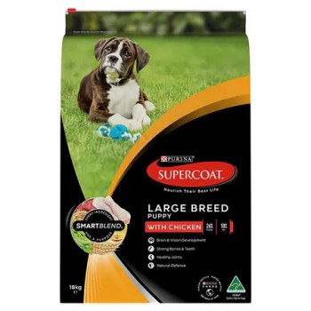 Supercoat Smartblend Chicken Large Breed Puppy Food 18kg