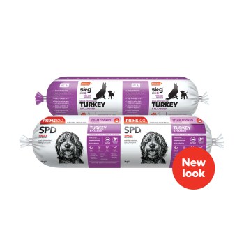 Prime100 SPD Turkey and Flaxseed Fresh Roll - 2kg