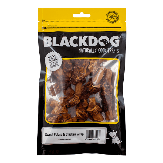 BLACKDOG Sweet Potato And Chicken Wrap 150 g The Meadows Produce