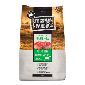 Stockman Grain Free Aussie Beef Dry Dog Food 20KG
