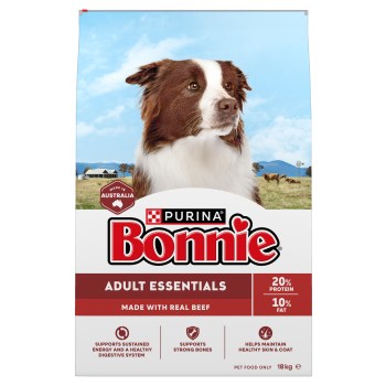 BONNIE Adult Essentials Beef Dry Dog Food 18kg