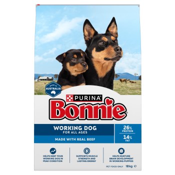 BONNIE Working Dog Beef Dry Dog Food 18kg